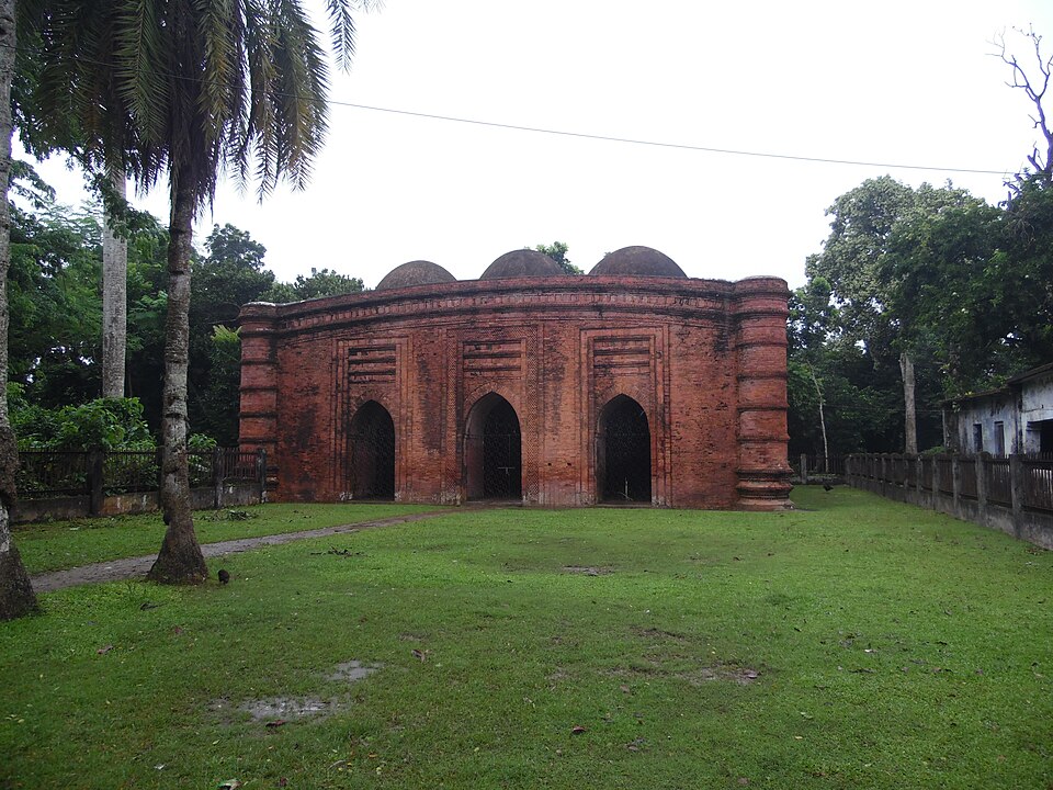 The Nine Dome Mosque in Bagerhat, Bangladesh — a smaller jewel of 15th-century Sultanate architecture