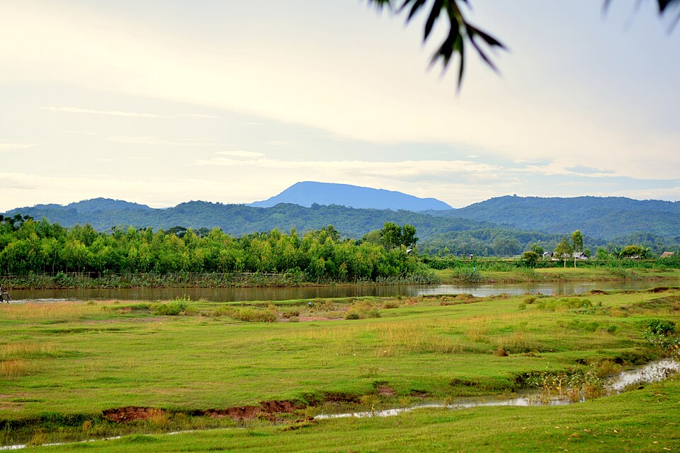 Green haor plain and the Garo Hills at Durgapur, Netrokona, Mymensingh