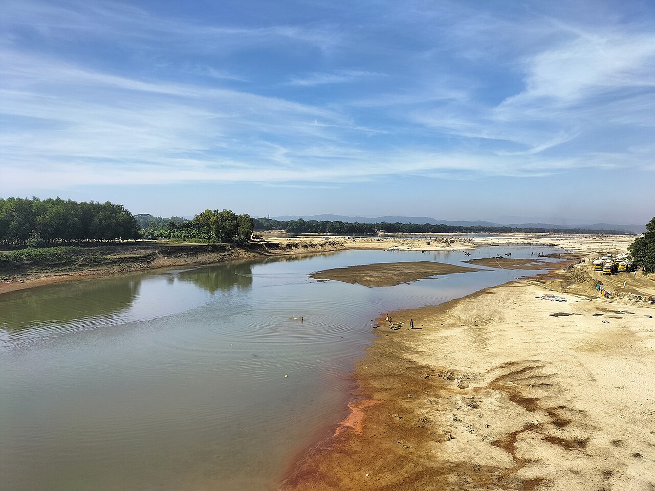 Someshwari River near Durgapur, Netrokona, Bangladesh