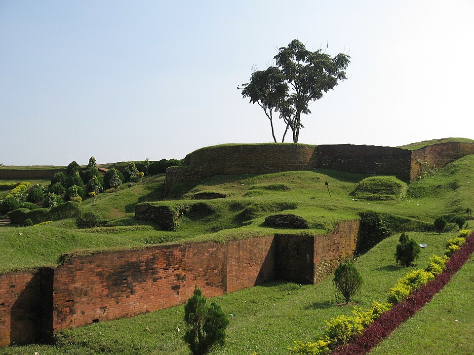 Ancient earthen ramparts of Mahasthangarh, Bangladesh's oldest archaeological site